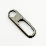 1355BRM. 20MM Matt Black Rhodium Sterling Silver Oval Clasp